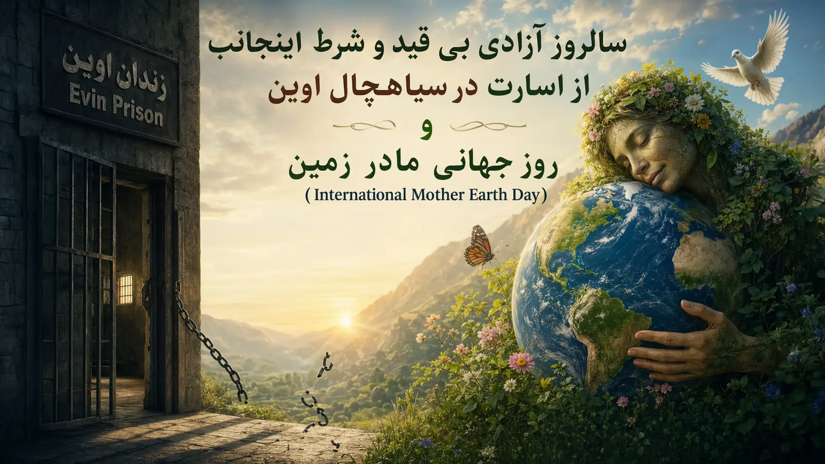 april-22nd-the-anniversary-of-my-unconditional-release-from-captivity-in-the-dungeons-of-evin-and-international-mother-earth-day